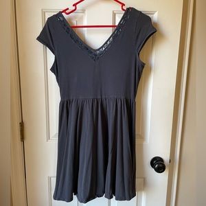 LC Lauren Conrad Gray Skater Dress